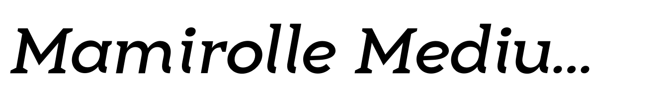 Mamirolle Medium Italic
